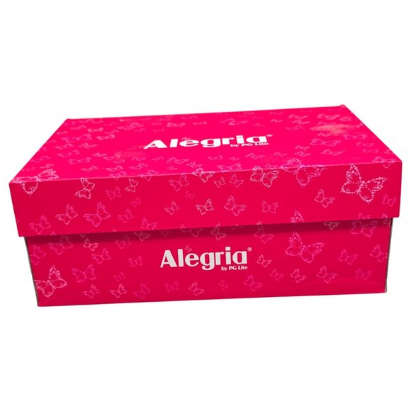 Alegria by PG Lite Sandals Womens 10.5 Wide Vienna Ankle Strap Black Leather - Picture 12 of 15